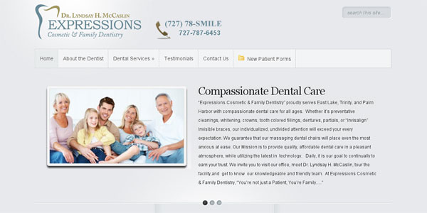 web site design MyPalmHarborDentist.com
