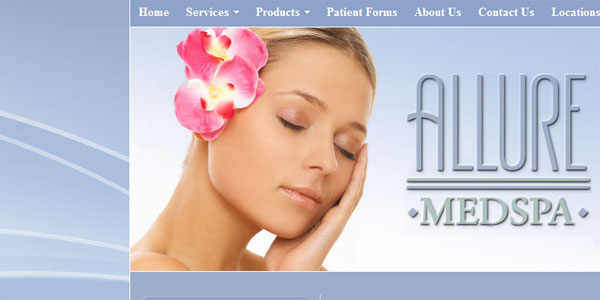 web design AllureMedspas.com