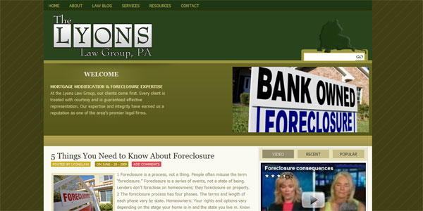 web site design ForeclosureDefenseAtty.com