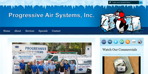 web site design ProgressiveAirSystems.com