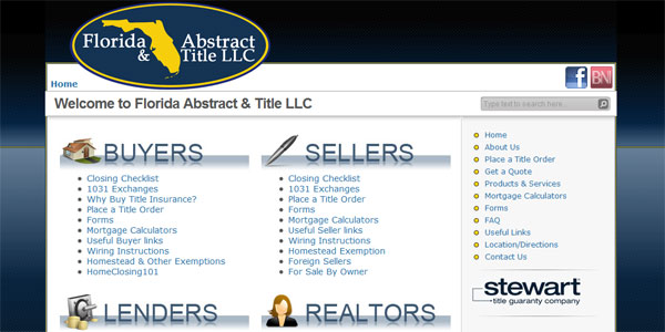web site design MyFloridaTitleInsurance.com
